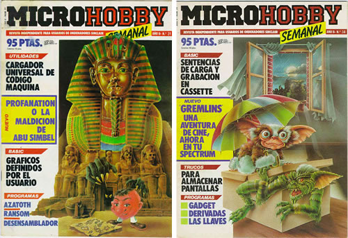 Otras portadas de Ponce para MicroHobby