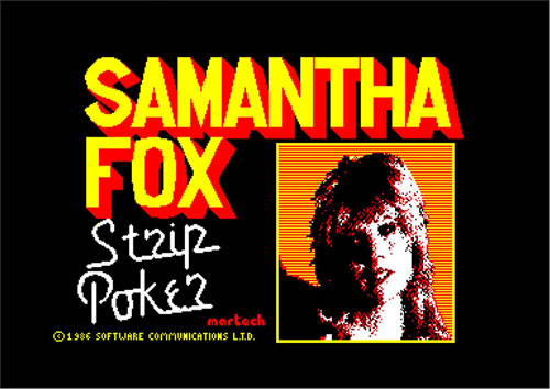 'Samantha Fox Strip Poker'