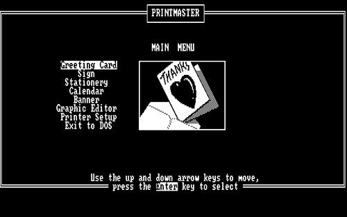 'PrintMaster', otro de los grandes de Brøderbund Software
